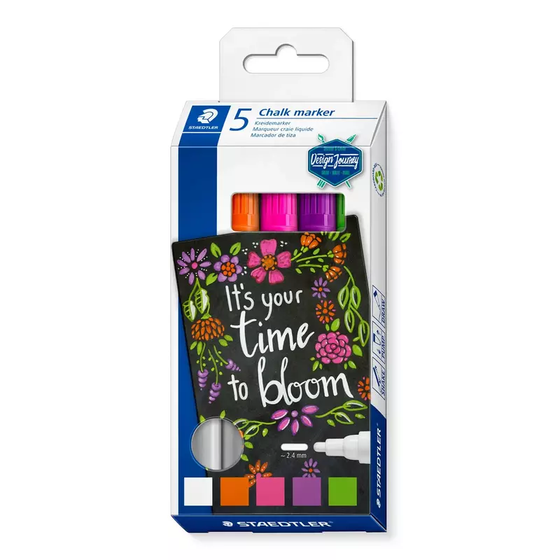 STAEDTLER 344 LUMO CHALK MARKER - C5 SET OF 5 STAEDTLER 344 LUMO CHALK MARKER - C5 SET OF 5