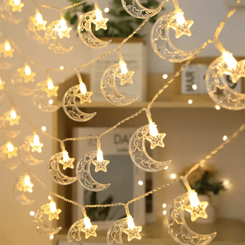Ramadan Moon Star LED String Lights