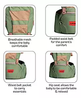 Luvlap - Royal Hip Seat Carrier - Green