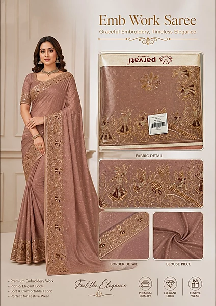 Emb Work Saree DN. 17527-SAR