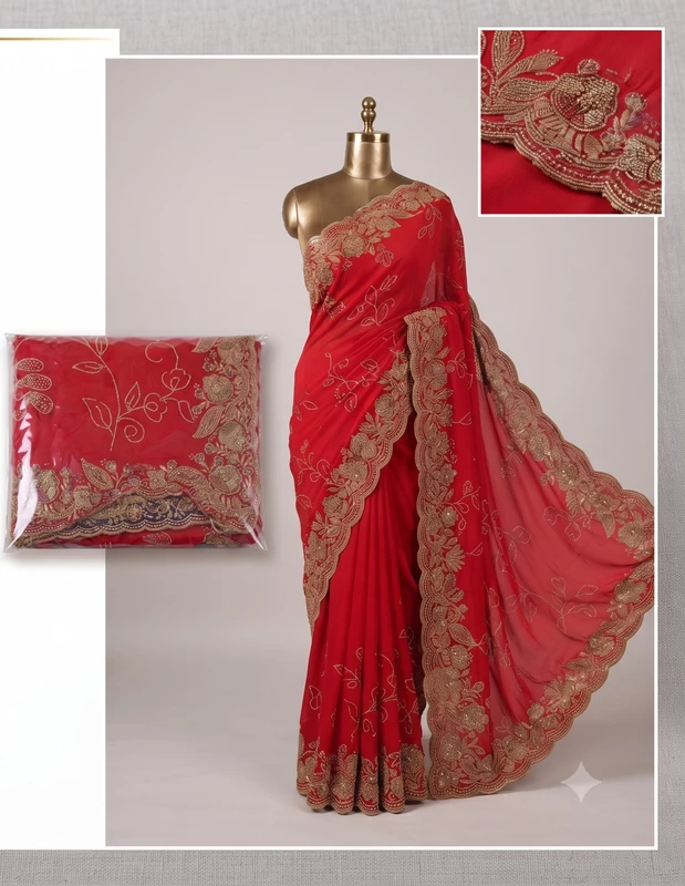 Emb Work Saree DN. 17532-SAR