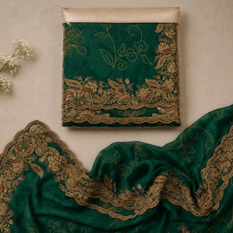 Emb Work Saree DN. 17532-SAR