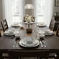 La Opala Novo Collection Opal Glass Crockery of 6 Dinner Set 23 pcs  Plates & Bowls for Dining