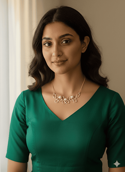 Necklace Three Pearl