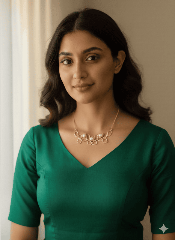 Necklace Three Pearl