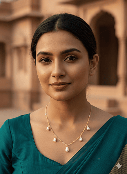 Necklace Five Pearls