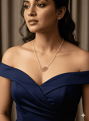 Necklace Gold with Small Pearls