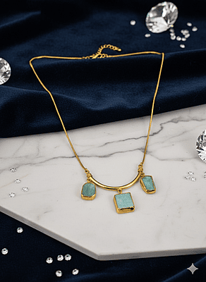 Earring Three Stones