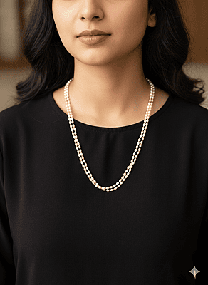 Necklace Rice Pearl - 24 Inch Long