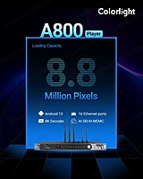 Colorlight A800 16-port 8K LED networking player and processor, 8.8M pixels – Lumina