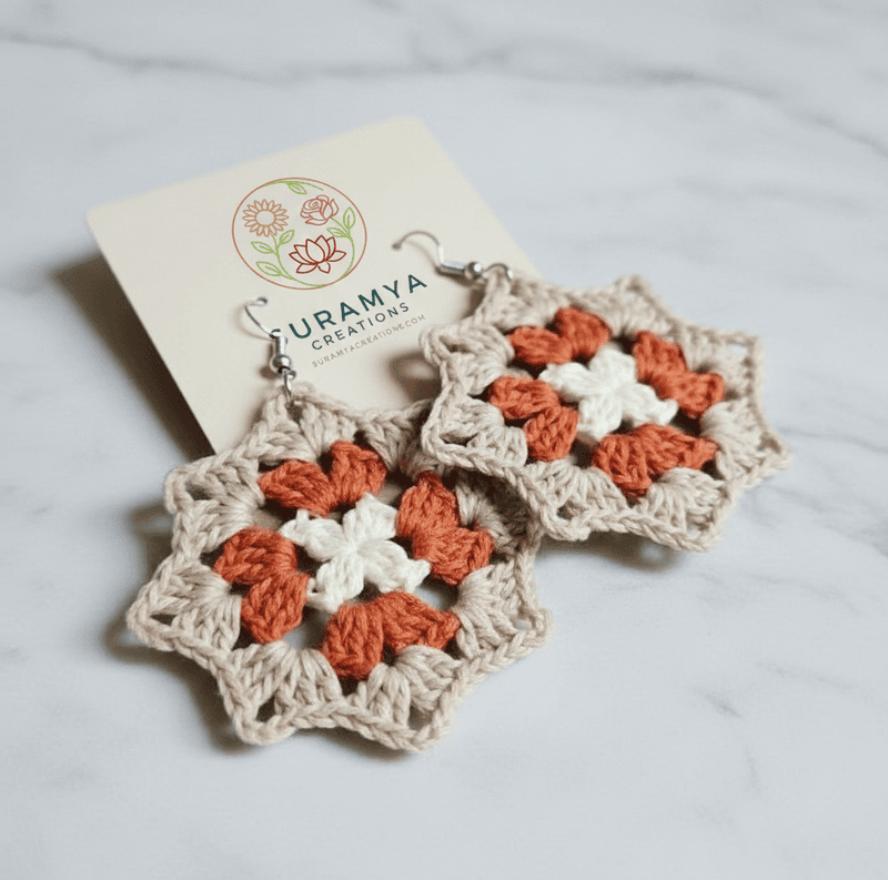 Star Crochet Earrings