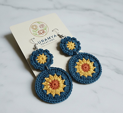 Flower Crochet Earrings