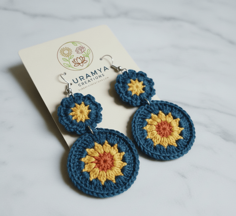 Flower Crochet Earrings