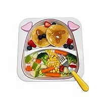 Kids Cartoon Animal Divided Plate