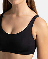Jockey Super Combed Cotton Elastane Stretch Slip On Lounge Bra With StayFresh Treatment 1550