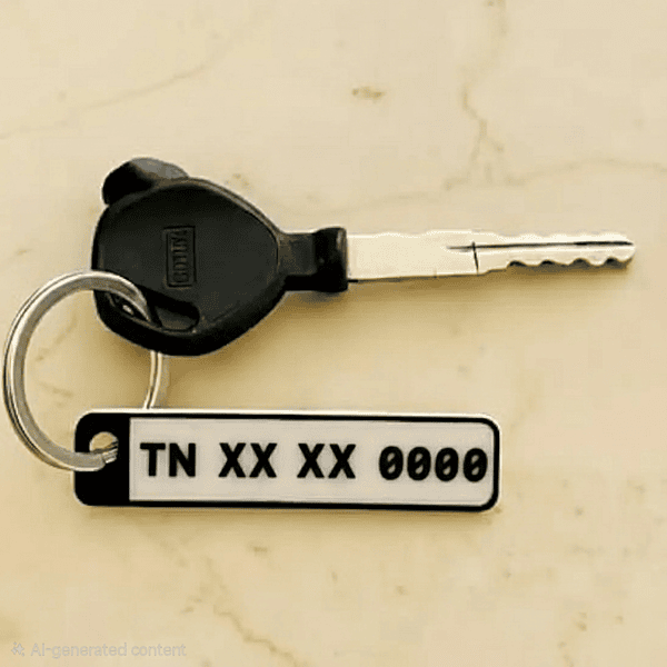 Front Number Plate Kechain