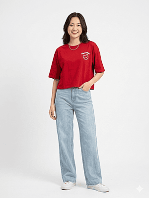 Cotton Crop T Shirt For Women