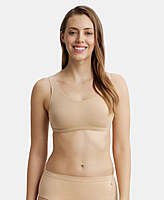 JOCKEY Super Combed Cotton Elastane Stretch Slip On Lounge Bra With StayFresh Treatment 1550