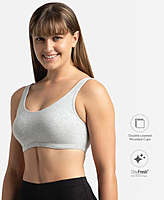 Jockey Super Combed Cotton Elastane Stretch Slip On Lounge Bra With StayFresh Treatment 1550