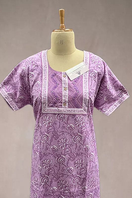 Neha - Printed Nighty - SWS666