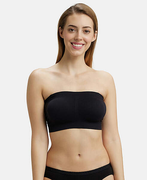 Jockey Wirefree Padded Super Combed Cotton Elastane Stretch Medium Coverage T-Shirt Bra with Detachable Straps 1545