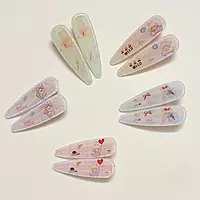 Pastel Teddy Hair Clips