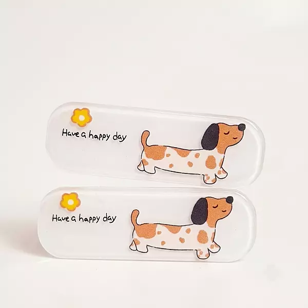 Cute puppy hair clips