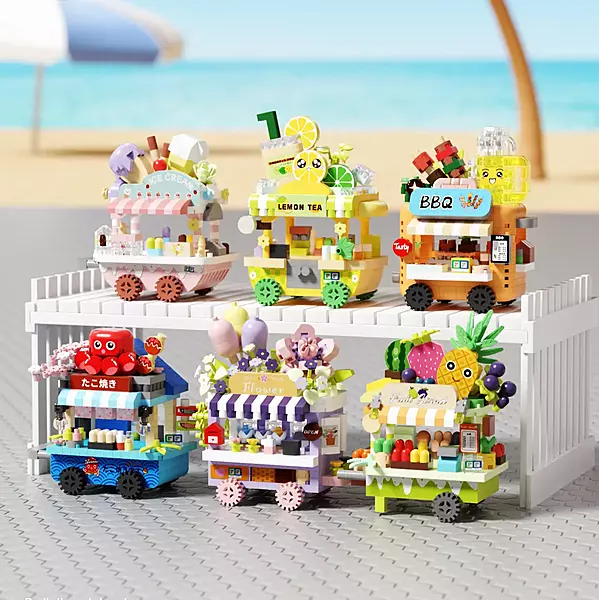 Mini Vending Cart Building Blocks