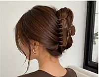 Large Matte and Glossy Hair Claw Clip for Women and Girls