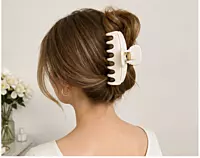 Large Matte and Glossy Hair Claw Clip for Women and Girls