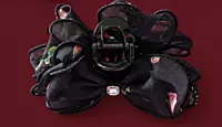 Oversized Floral Bow Hair Claw Clip with Rhinestone Centre