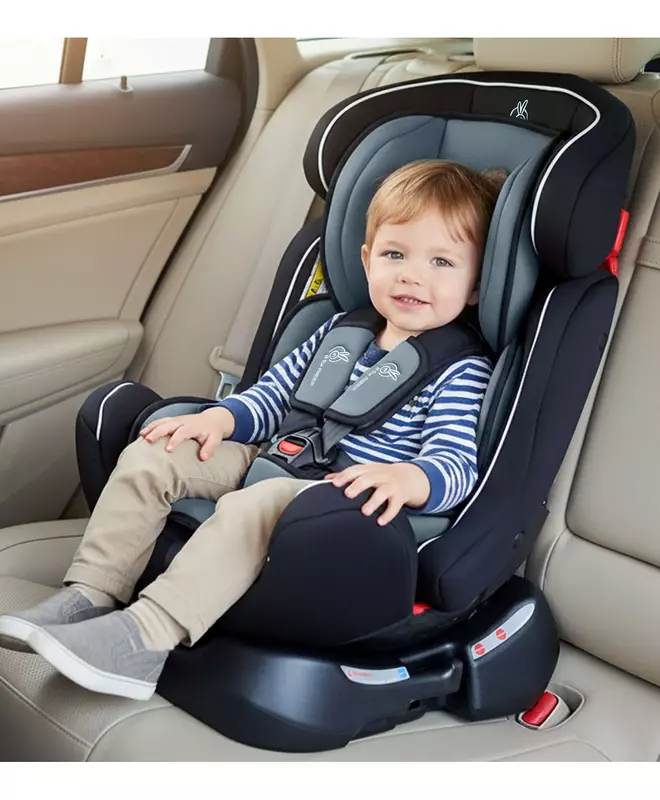 R for Rabbit Convertible Baby Car Seat Jack N Jill Grand Innovative Car Seat - Black & Grey