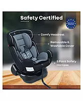R for Rabbit Convertible Baby Car Seat Jack N Jill Grand Innovative Car Seat - Black & Grey