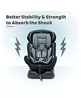 R for Rabbit Convertible Baby Car Seat Jack N Jill Grand Innovative Car Seat - Black & Grey