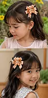 Cute Girls’ Hair Accessories Collection with Teddy Bear Bows, Star Clips and Glitter Headbands