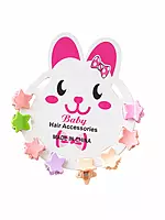Cute Girls’ Hair Accessories Collection with Teddy Bear Bows, Star Clips and Glitter Headbands
