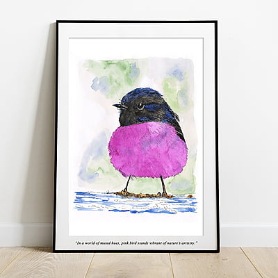 Fuchsia Feather-Art No. 179/2023 Fuchsia Feather-Art No. 179/2023