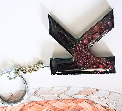 'K' AMANTE DEL COSMOS LETTER KEYCHAIN 'K' AMANTE DEL COSMOS LETTER KEYCHAIN