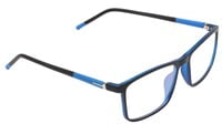 Unisex Rectangular Spectacle Frame. Blue &Black Color Frame. Size-MEDIUM.