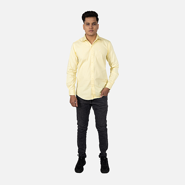 Men Banana Frappe Solid Casual Shirt
