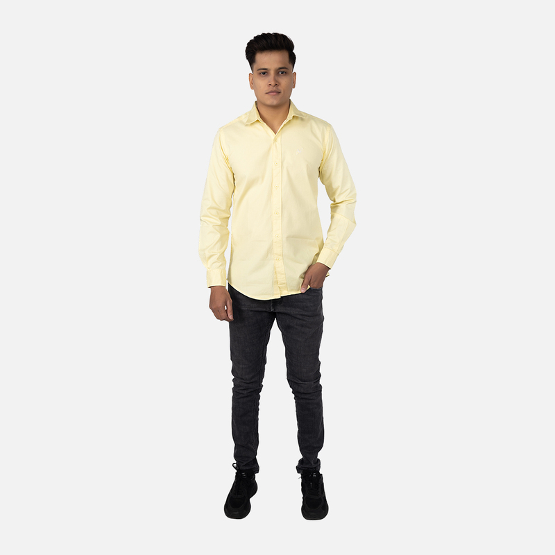 Men Banana Frappe Solid Casual Shirt