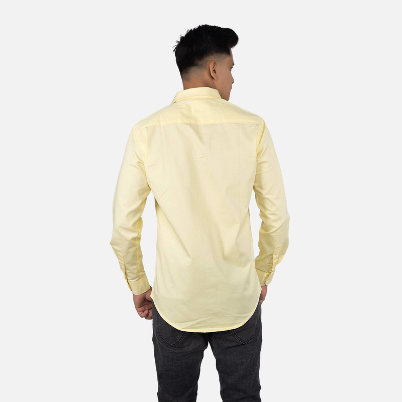 Men Banana Frappe Solid Casual Shirt