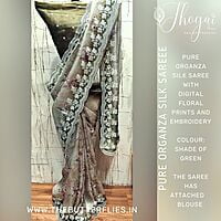 PURE ORGANZA SAREE DCMSORZ22747