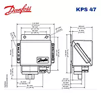 danfoss-kps-47-industrial-pressure-switch-Dimensional-drawing