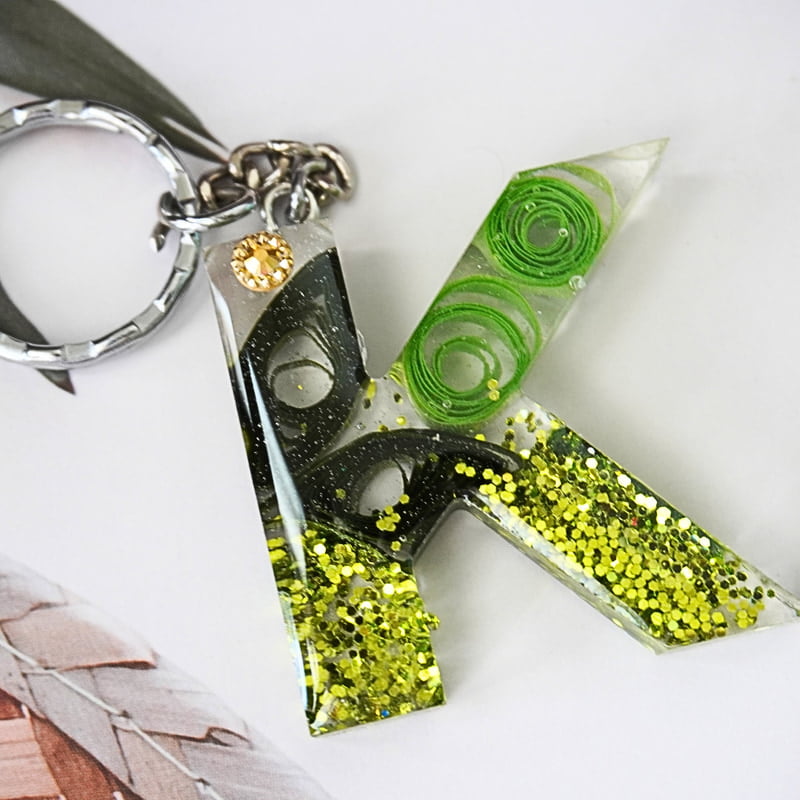 'K' TRANQUILITY LETTER KEYCHAIN 'K' TRANQUILITY LETTER KEYCHAIN