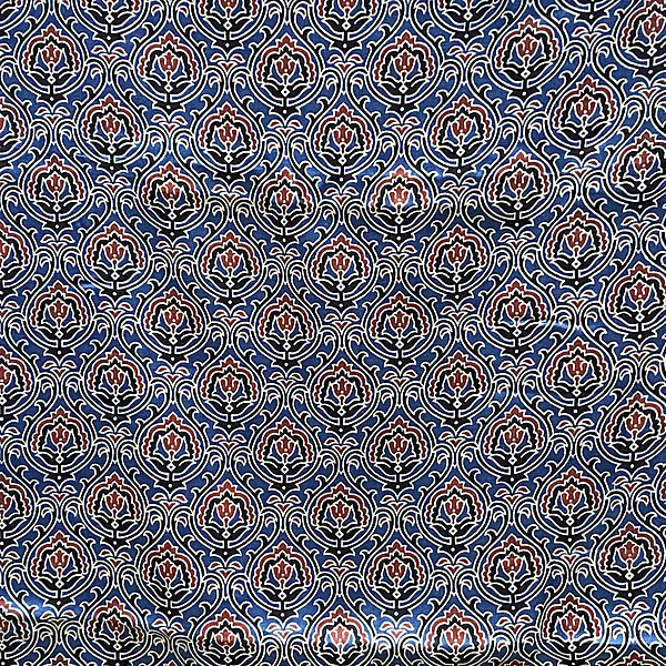 Mashru Silk Ajrakh Print #18