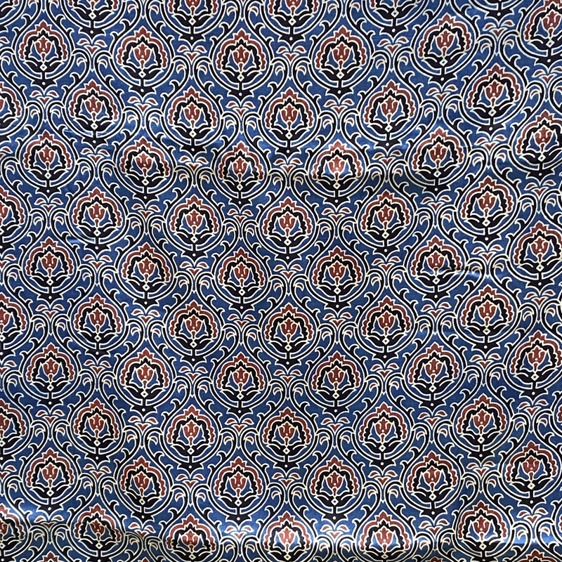 Mashru Silk Ajrakh Print #18