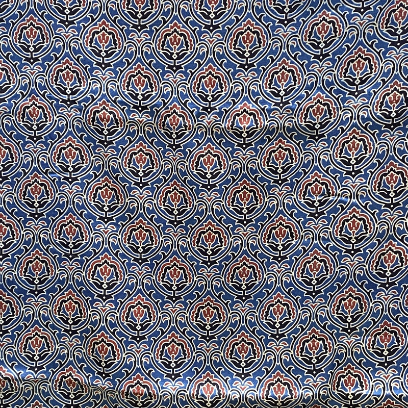 Mashru Silk Ajrakh Print #18
