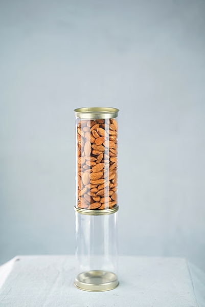 CLEAR TIN JARS- 450 ML