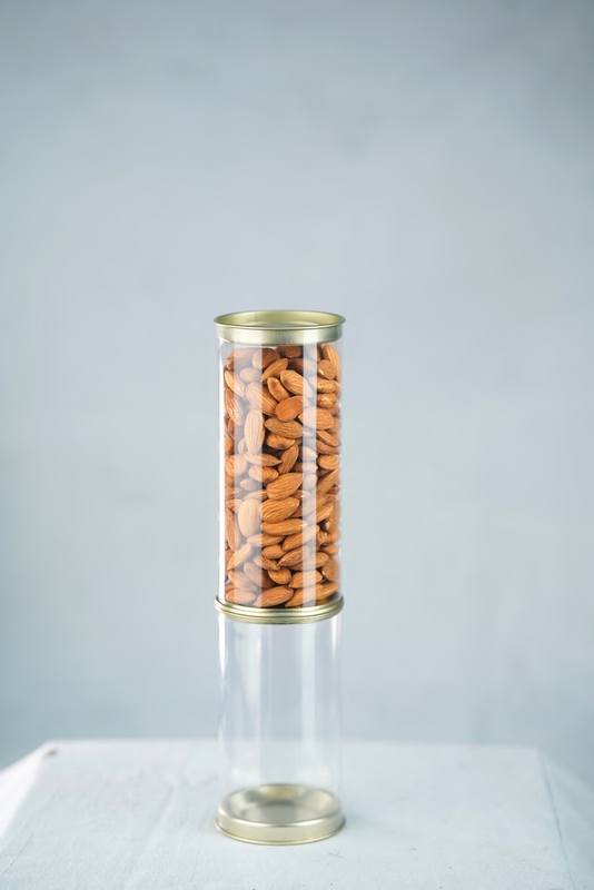 CLEAR TIN JARS- 450 ML